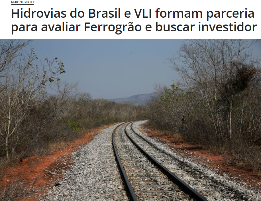 Hidrovias do Brasil and VLI form a partnership to evaluate Ferrogrão and seek investors